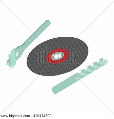 Woodworking Tool Icon. Isometric Illustration Of Woodworking Tool Vector Icon For Web