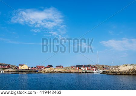 View To The Weather Islands Near Fjaellbacka In Sweden.