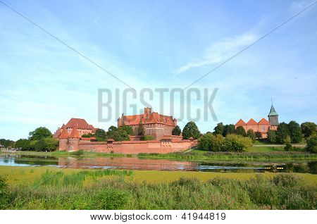Malbork castle in Pomerania region, Poland