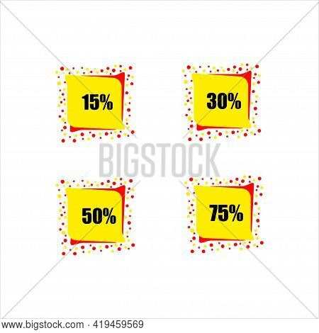 Modern Sale Bubbles. Sale Bubbles Icon. Sale Bubbles For Promotion Design. Vector Icon.