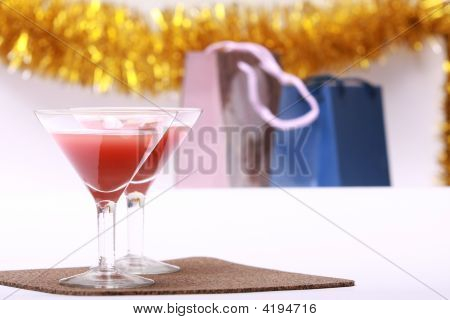 zwei Gläser & Abendgesellschaft