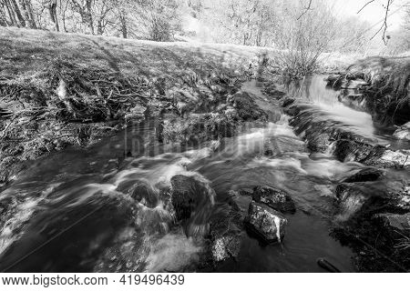 Robbers Bridge In Exmoor National Park