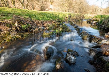 Robbers Bridge In Exmoor National Park