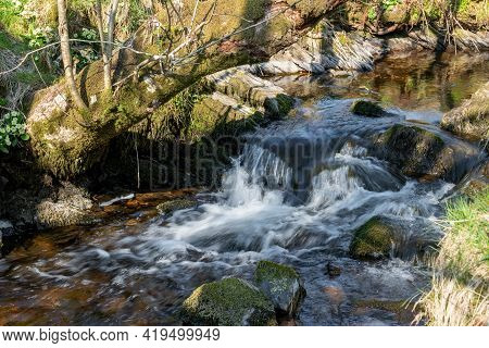 Robbers Bridge In Exmoor National Park