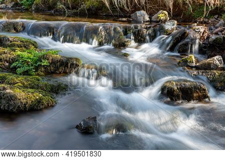Robbers Bridge In Exmoor National Park