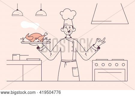 Working Cook Vector & Photo (Free Trial) | Bigstock