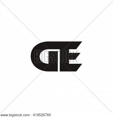 Vector Of Letter Ge Simple Geometric Logo Vector