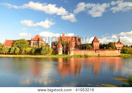 Malbork castle in Pomerania region, Poland