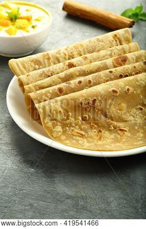 Delicious Vegan Diet Meal- Whole Wheat Chapathi ,indian Recipes,