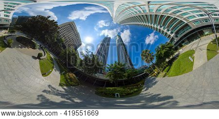 January 5 2020: A Manila: Panorama Of Manila City. Skyscrapers And Business Centers In A Big City. B