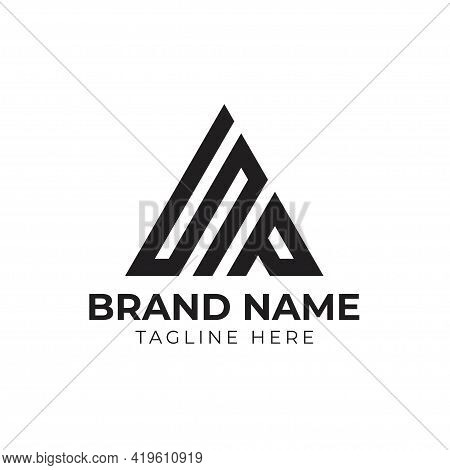 Letter Sp Triangle Logo Design Template Vector