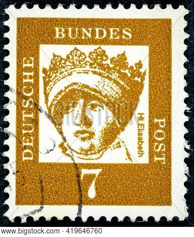 Germany - Circa 1961: A Postage Stamp From Germany, Showing A Portrait Of The Important German Princ