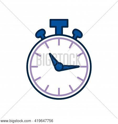 Isolated Chronometer Icon Sport Timer Timekeeper - Vector