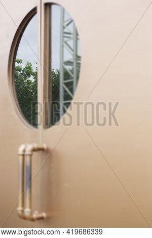 Modern And Industrial Style Loft Room, Stock Photo