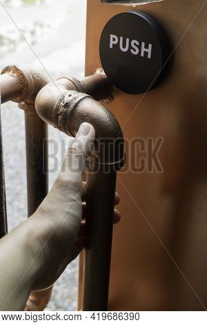 Modern And Industrial Style Loft Room, Stock Photo