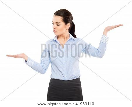 Businesswoman Gesturing