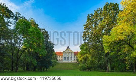 Dzikow Castle (palace), Tarnobrzeg, Poland-03.10.2020: 15th-century Or Perhaps A 14th-century Castle