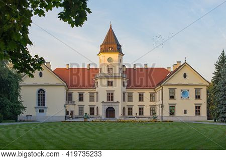 Renovated 15th-century Castle With The Park Complex And Gardens, Located In Dzików - The District Of