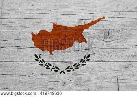 Flag Of Cyprus Wooden Texture Of The Flag Of Cyprus.
