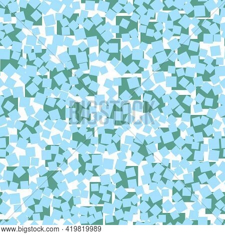 Abstract Geometric Blue  Seamless Pattern. Vector Illustration