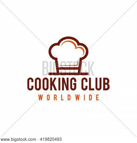 Chef Hat Logo Badge Vector Icon Illustration