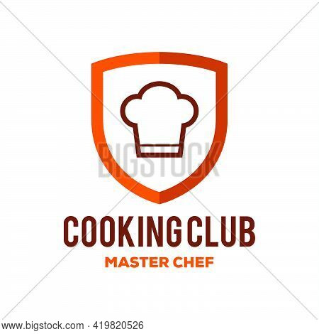 Chef Hat Logo Badge Vector Icon Illustration