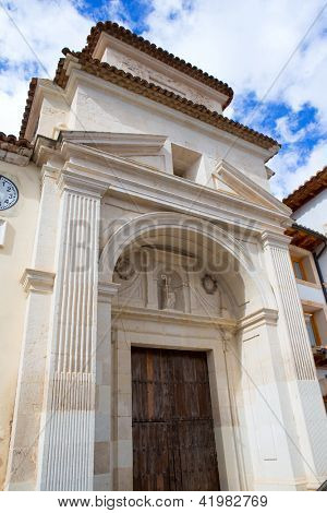 Canete Cuenca San Julian kirke i Spanien Castilla La Mancha