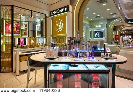 KUALA LUMPUR, MALAYSIA - CIRCA JANUARY, 2020: personal care products on display at Pavilion Kuala Lumpur shopping centre.