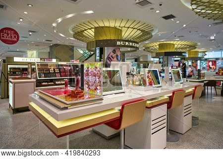 KUALA LUMPUR, MALAYSIA - CIRCA JANUARY, 2020: personal care products on display at Pavilion Kuala Lumpur shopping centre.