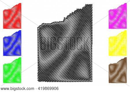 Jackson County, Oregon State (u.s. County, United States Of America, Usa, U.s., Us) Map Vector Illus