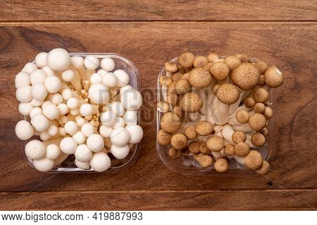 Shimeji Edible Mushrooms Native To East Asia, Buna-shimeji Is Widely Cultivated And Rich In Umami Ta