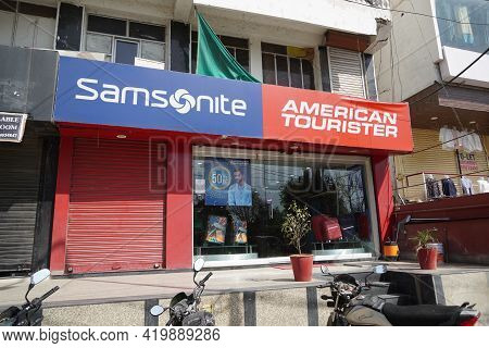 Samsonite And American Tourister Logo. They Are American Luggage Manufacturer And Retailer, With Pro