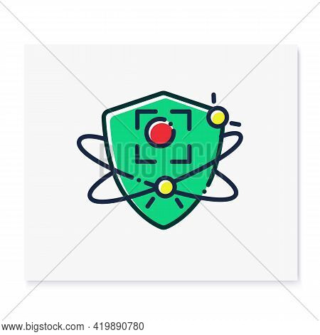 Pathogen Substances Fight Color Icon. Immunity Strengthening Concept. Immunology. Body Defence Syste