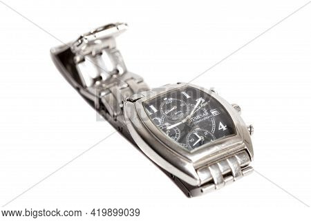 Moscow, Russia May 09, 2021 Pulsar Wrist Watch With Chronograph