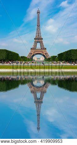 Eiffel Tower And Field Of Mars, Paris, France