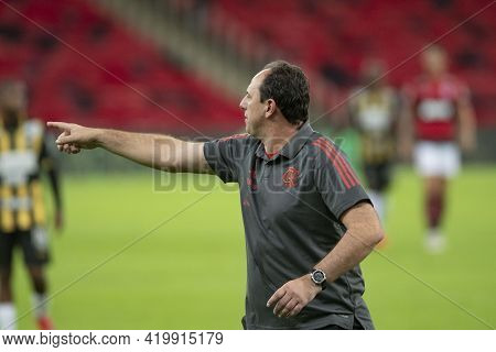Rio, Brazil - May 8, 2021: Rogerio Ceni Coach In Match Between Flamengo Vs Volta Redonda By Carioca 