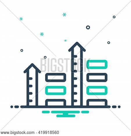 Mix Icon For Level Scale Gauge Measure Admeasure