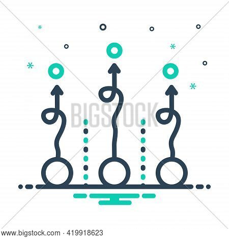 Mix Icon For Indirect Imperceptible  Unmarked Unobserved
