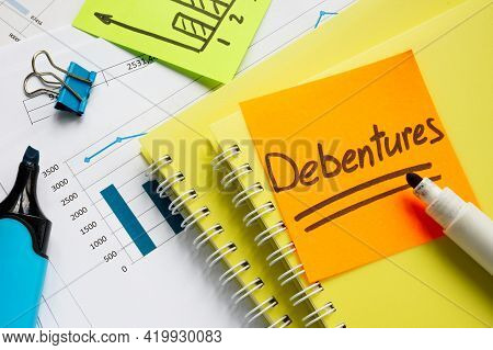 Business Report And Data About Debentures In The Notepad.