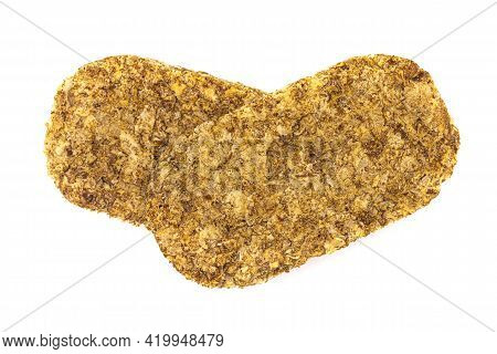 Whole Wheat Breakfast Biscuits Isolated On White Background.
