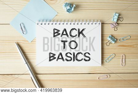 In The Notebook, The Text Back To Basics, Next To The Highlighters For Text, Choks And Pencils, Diag