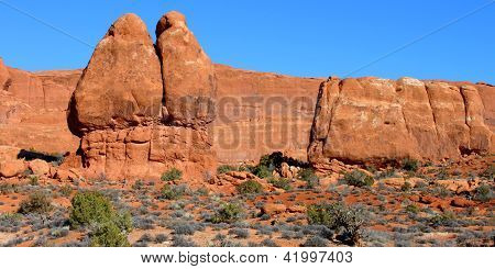 Národním parku Arches Utah