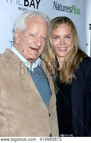 LOS ANGELES - MAY 8:  Nicolasa Coster and Carrington Garland at the The Bay's  Season Finale Screening at the Private Residence on May 8, 2021 in Los Angeles, CA