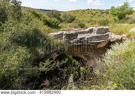 The Cave Near The Excavations Of The Ancient Burial Caves Of The Sidonian Near The Maresha City In B