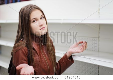 Empty shelves