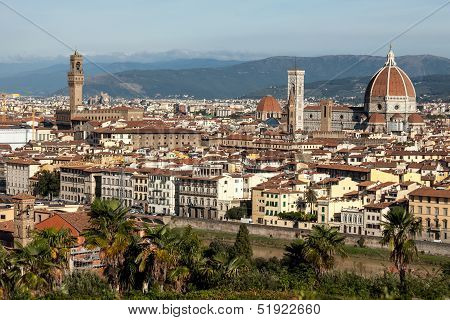 Florence, Basilica Santa Maria Del Fiore And Piazza Della Signoria