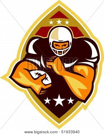 American Football Running Back Star Ball