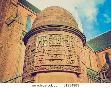 Retro Looking Barony Parish Glasgow