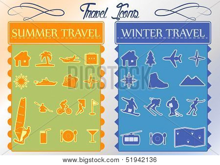 Travel Icons - Set of 30 icons web