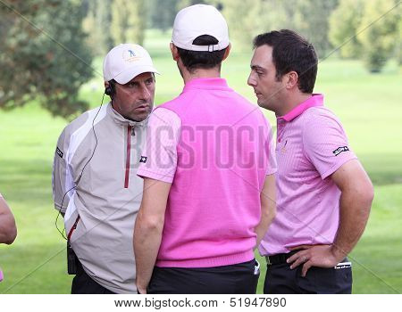 Jose Maria Olazabal  at the Seve Trophy 2013